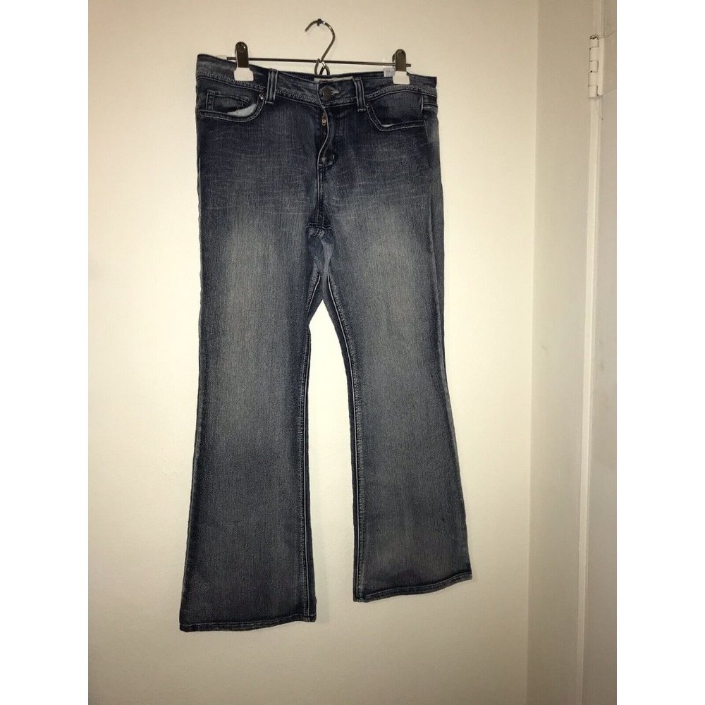 L E I Jeans Women 15 32x27 Hipster Flare Denim Blue Jeans